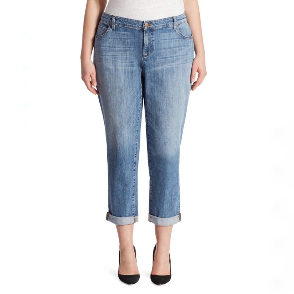 Eileen Fisher Light Blue Denim Jeans Size 22 Organic Cotton